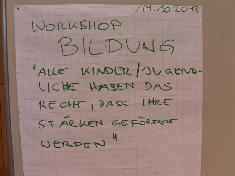 Armut & Bildung - Workshop Plakat